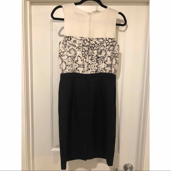 LOFT Black and White Dress Size 2 - Picture 2 of 7